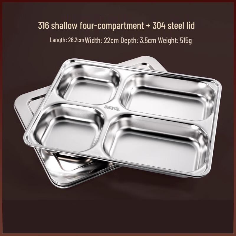 

AVADEN Stainless Steel Divided Lunch Box
