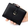New Solid Color Short Women's Wallet Large Capacity Folding Wallet Zipper Women's Change Bag
