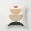 Modern Abstract Pink Brown Geometric  Pillowscase Fashion Decorative Pillows Cover Livingroom Sofa Cushions Cover 45*45cm