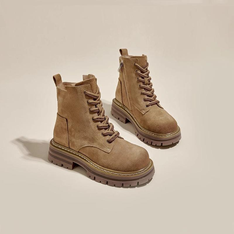 Martin boots women's autumn and winter new tooling western cowboy boots thick-soled summer short boots