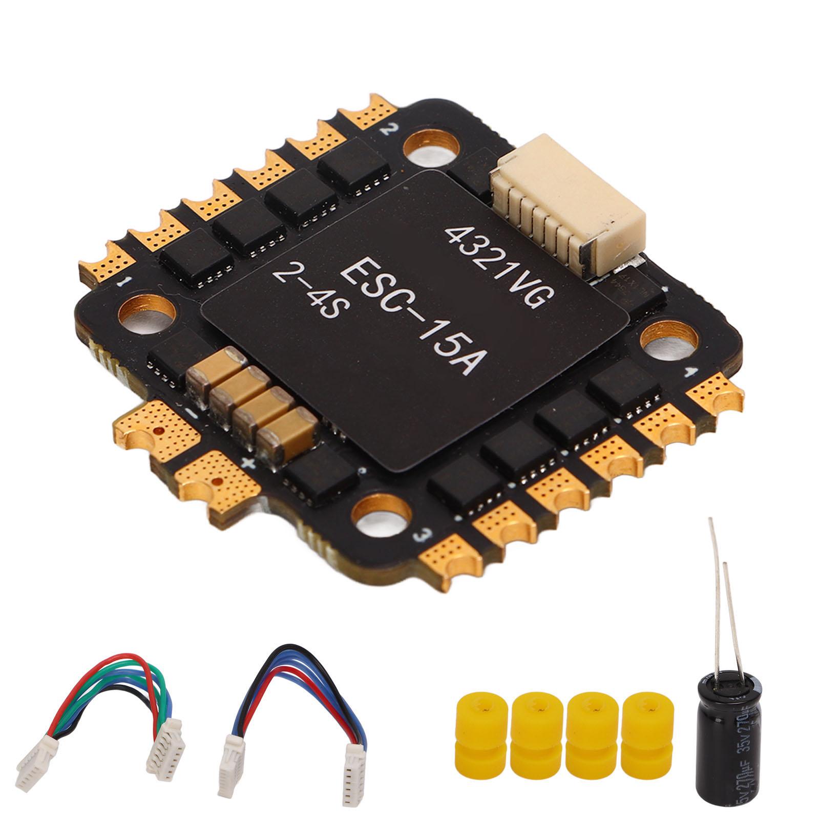 

HAKRC RC Drone ESC 15A Black Rapid Response 4 in 1 Drone ESC for FPV Drone Quadcopter