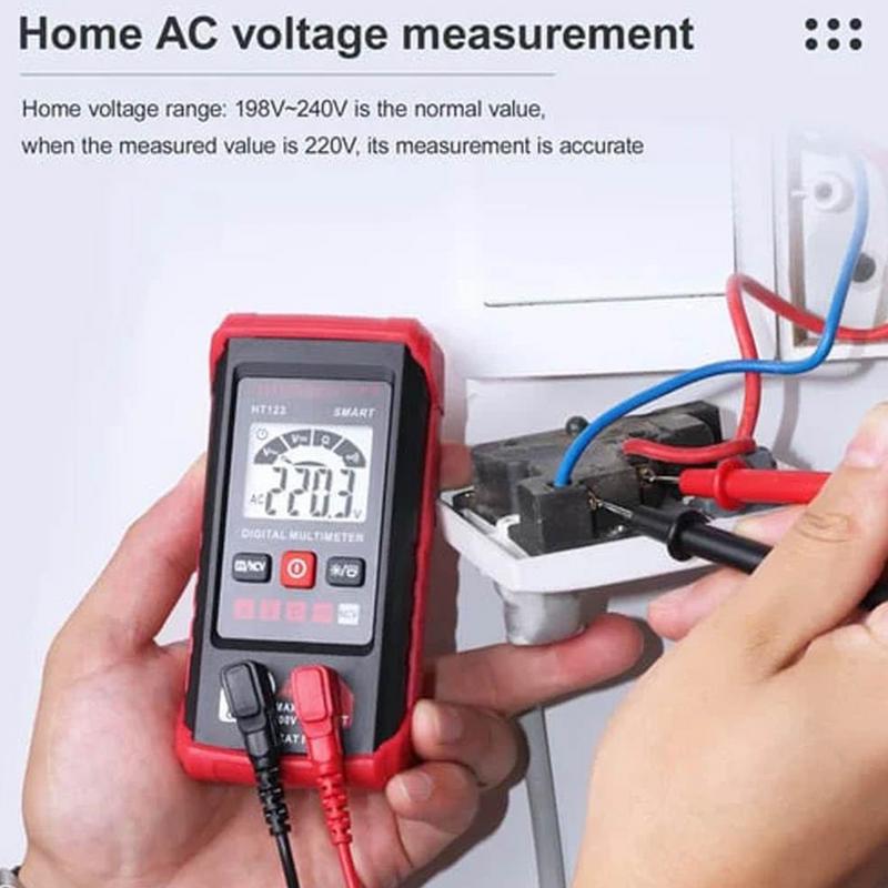 HT510 Smart Digital Multimeter AC/DC Voltage Resistance Continuity Measurement Tester Multimeter with Backlight