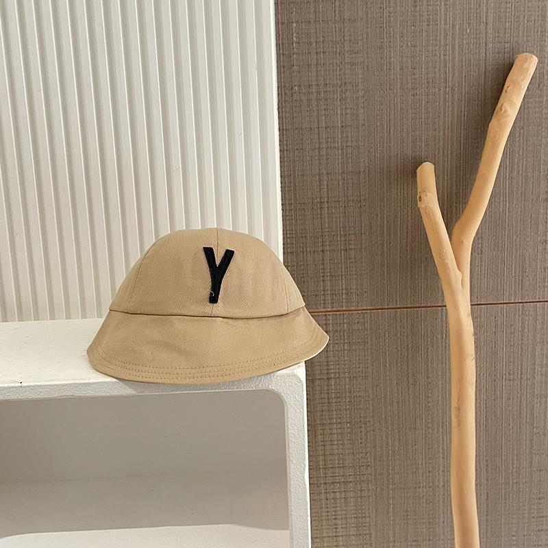 

Дитяча повсякденна шапка унісекс на відкритому повітрі Рибальська шапка з вишитими літерами Капелюх у стилі ретро Сонцезахисний капелюх Дитячі шапки