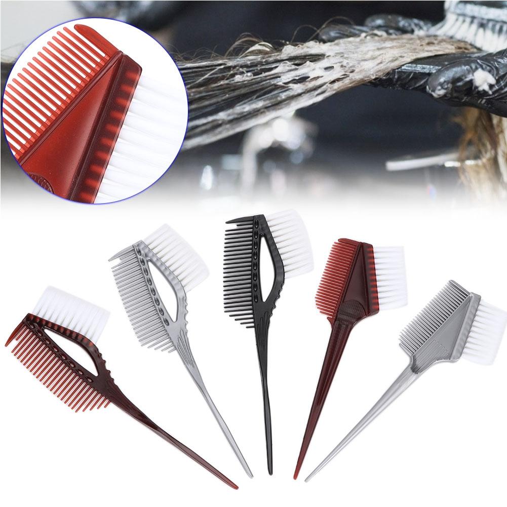 5pcs Professional Hair Dying Tool Hairdressing Gel Salon Coloring Comb Brush