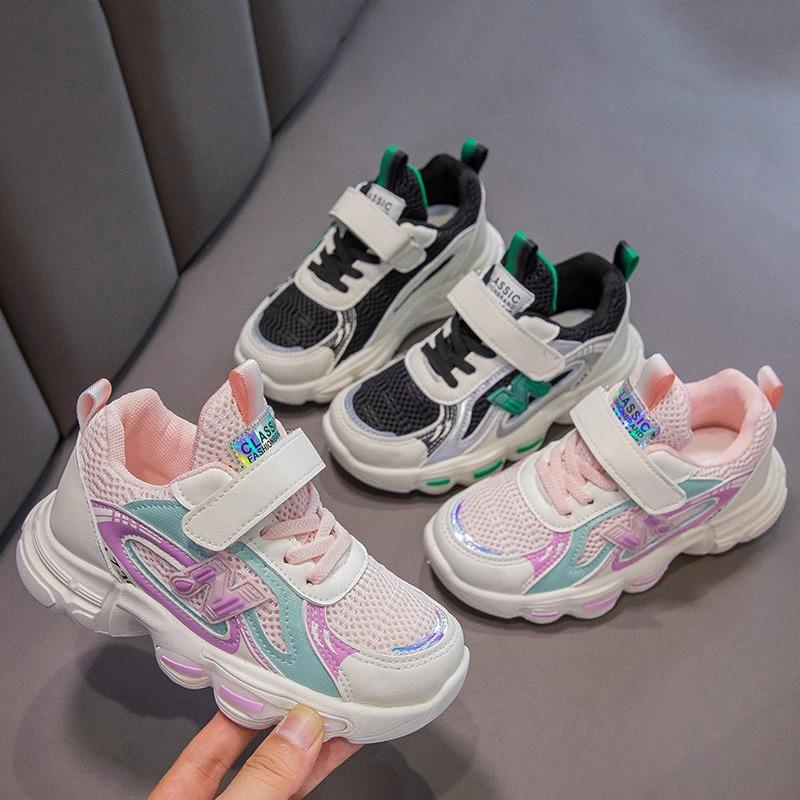 Детская обувь Детские кроссовки Весна Средняя Детская сетчатая обувь Девочки сетчатая — фото 14