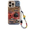 Chat Planète Épissage à Carreaux Convient pour Coque de Téléphone Portable Iphone17 Apple 16 Lanière 14promax Tridimensionnel 13 Dur
