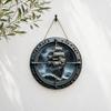 Decorative Hanging Sign Lightweight Wooden Wall Art Sign with Marine Elements Rudder Lifebuoy