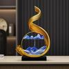 Elegant Flowing Sand Painting Ornament - High-End Decor for Living Room, TV Cabinet, Office, or Housewarming Gift