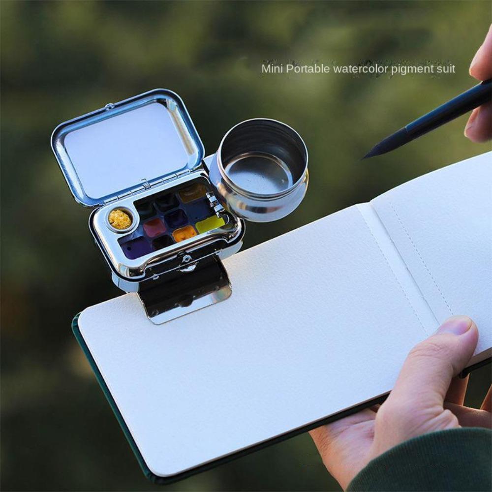 

Подупаковка Инструмент Мини Дорожный Акварельный Ящик Пустой Чехол Портативный Дорожный Акварельный Набор Студенты style 1
