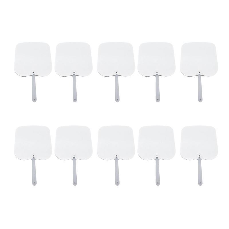 

10 Count Handheld Fan with Sublimations Blank for DIY Projects for Weddings and Event
