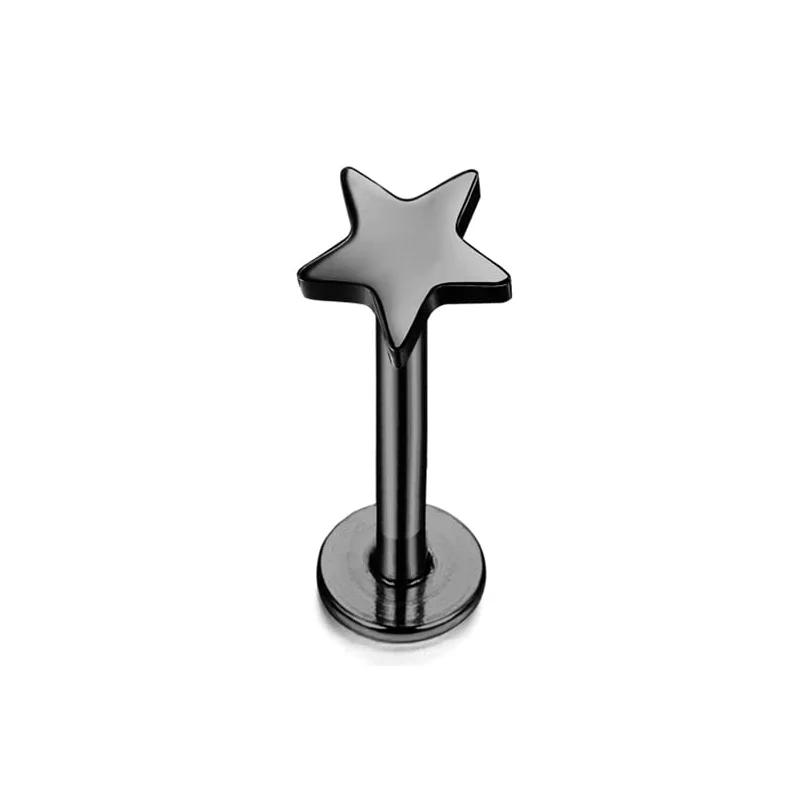 

Bobisty 1pc Tragus Piercing Jewelry for Women Men Helix Cartilage Conch Earring Nose Stud Stainless Steel Medusa Labret Lip Ring 1.2(16G)x8mm
