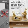 AQUALOACH Rabbit Figurine Tray Entryway Key Small Item Stylish Interior Accessories Feng Lucky Gift A - Holder, Container, Gold, Decor, Storage,