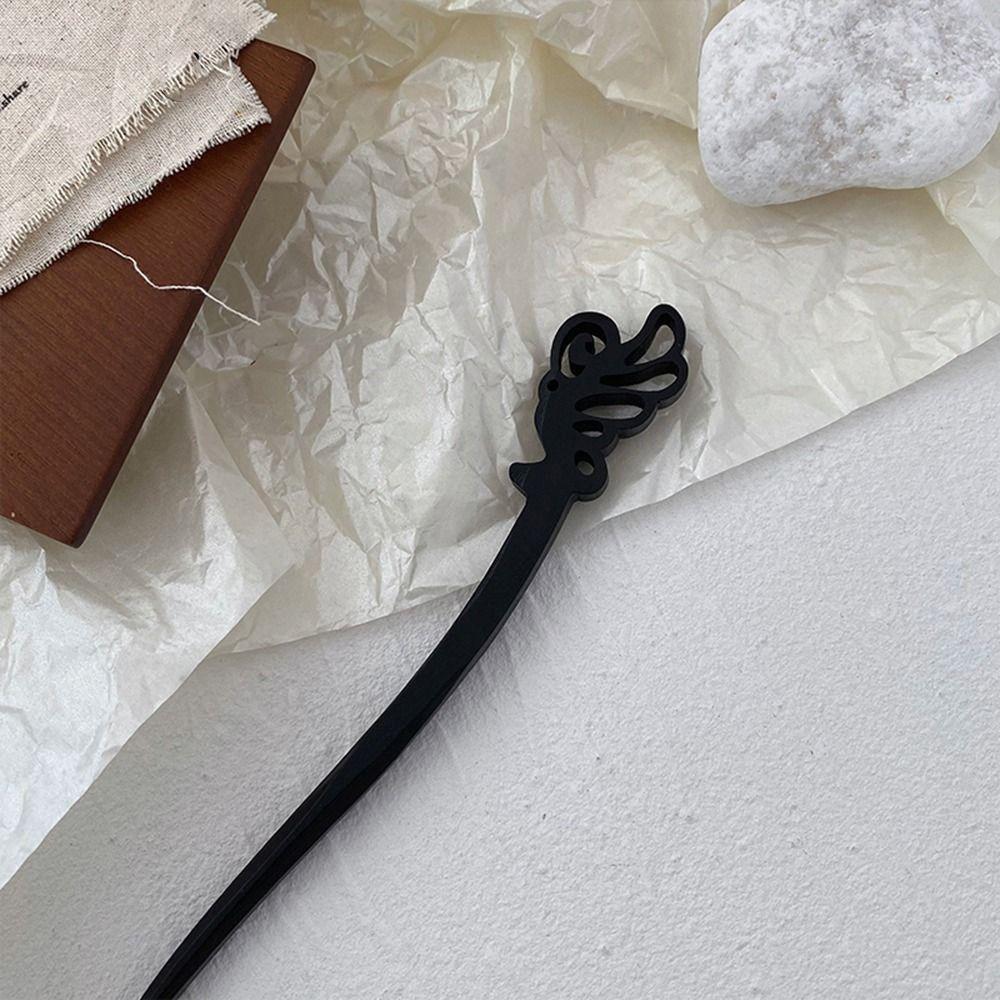 Hair Hanfu Carved Headwear Hair Accessories Hairpins Chinese Style Hair Fork Wooden Hair Sticks