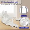 4 Pcs Low Profile Wand Tilter,Clear Heavy Duty Low Profile Rod Tilter with 7/32" Hexagon Shaped Gear Hook Connection for 2 Inch Horizontal Blinds