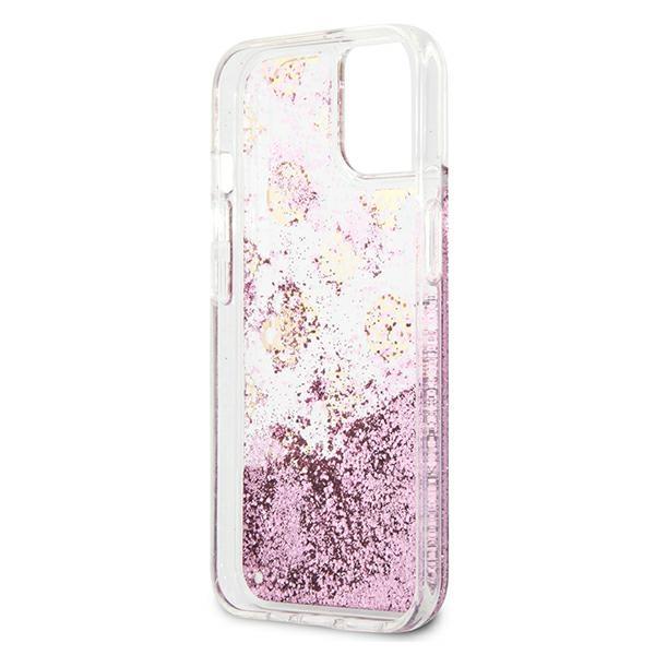 Guess Guhcp13Slgpepi Iphone 13 Mini 5,4Różowy/Pink Hardcase Peony Liquid Glitter