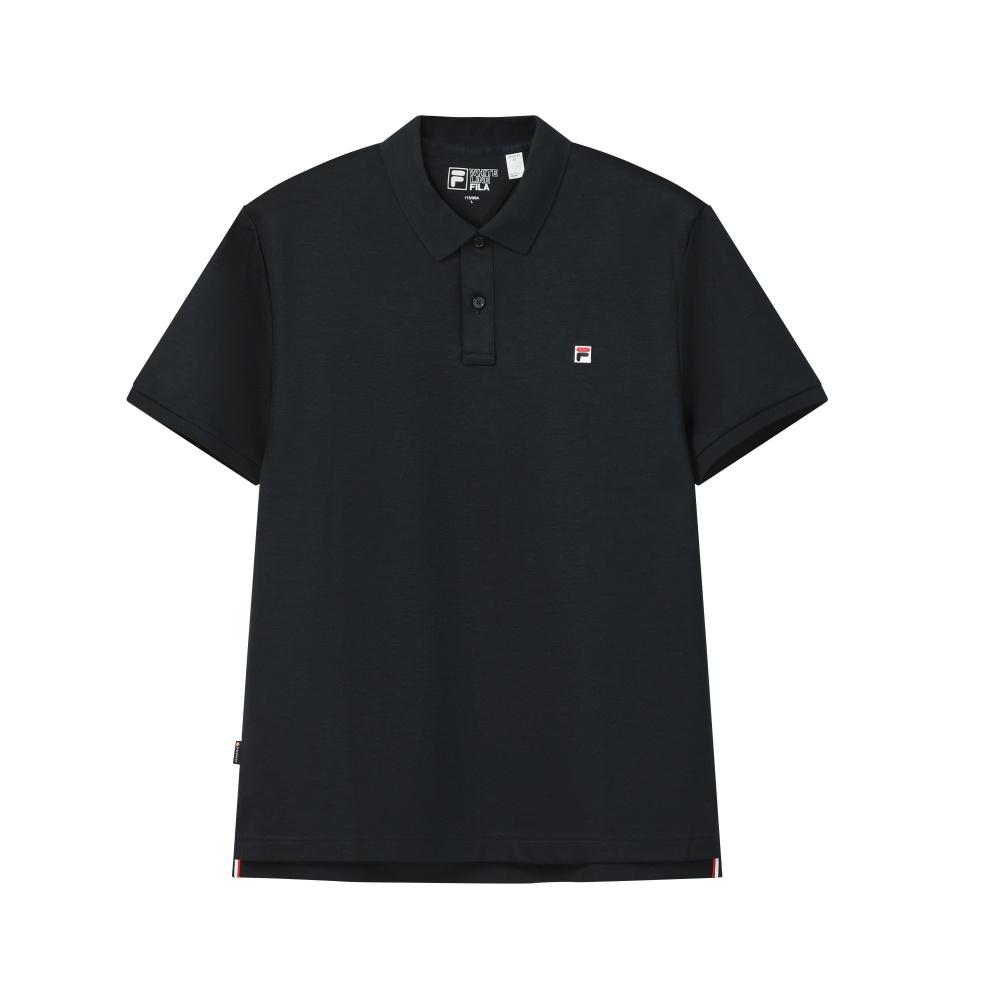 

FILA White Fashion Simple Classic Casual Versatile Comfortable Brand Logo Knitted Short Sleeve Polo Shirt Men tops F51M623101FNV S