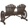 Vidaxl 2-Seater Adirondack Garden Chair, Solid Fir Wood