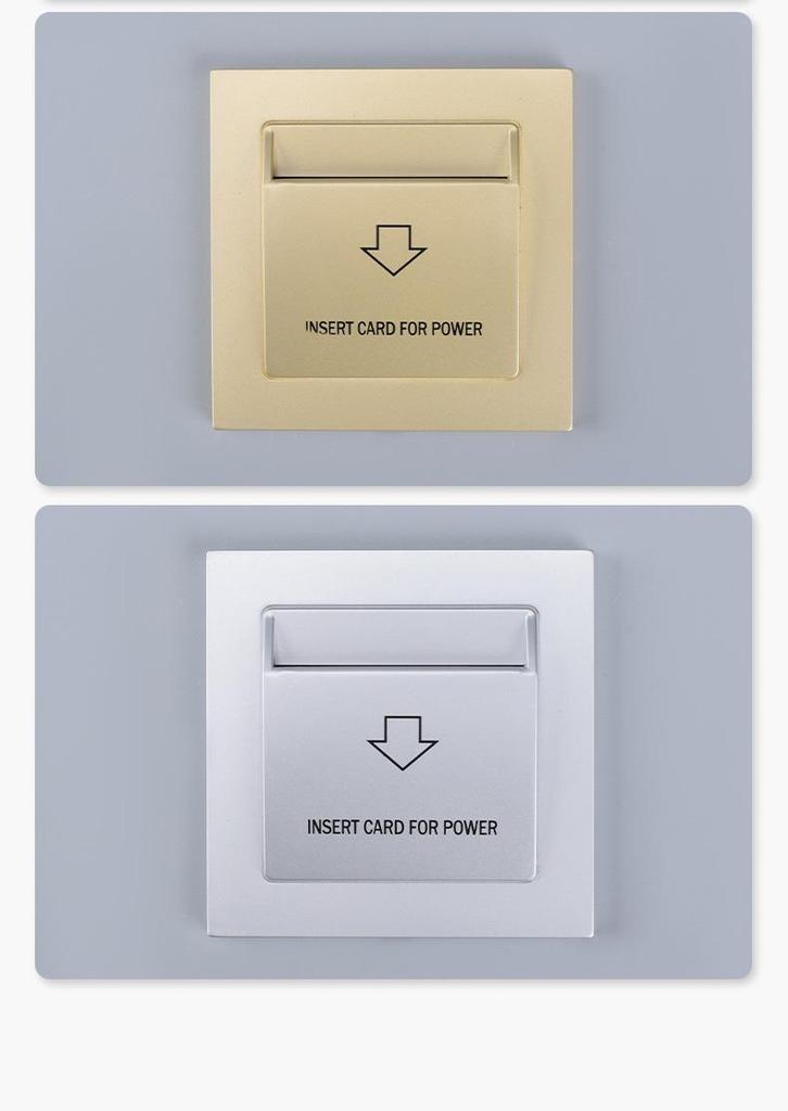 Hotel Room Power Activation Panel with Dual-Frequency Card Slot & Door Lock 20-Sec Delay