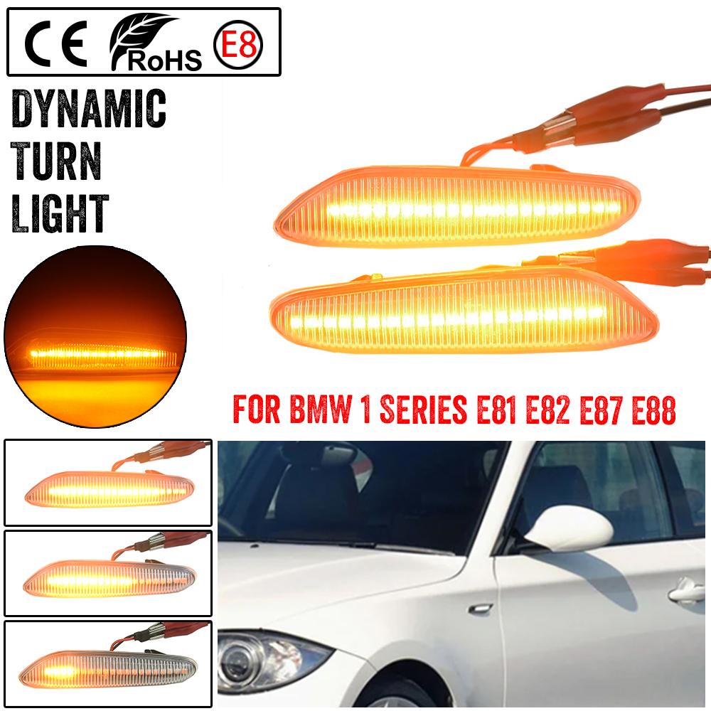 2pcs for BMW Led No Dynamic Side Marker Turn Signal Light Sequential for E90 E91 E92 E93 E60 E87 E82 E46 Error Free