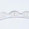 HERMES Finished 925 Chaine d'Ancre Enchaine MM Bangle LG SilverUsed