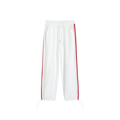 Gestreifte Weitbein-Hose Damen Sommer Damen Neue Lockere Freizeit-Hose Fall Gerade Jogginghose