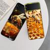Bees and Honey in the Honeycomb Phone Case For Samsung Z Flip 7 6 5G Galaxy Z Flip 5 4 3 Black Hard Cell Cover Luxury PC Shell