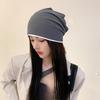 New Men's and Women's Autumn and Winter Pile Hats Korean Style Japanese Style Cotton Cold Hat Confinement Headband Pullover Hat