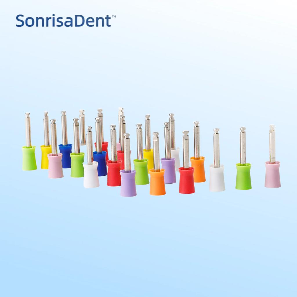 100Pcs/Box Dental Treatment Brush Prevention Brush Polishing Polisher Disposable Pointed Cup Head Brush Head Dental