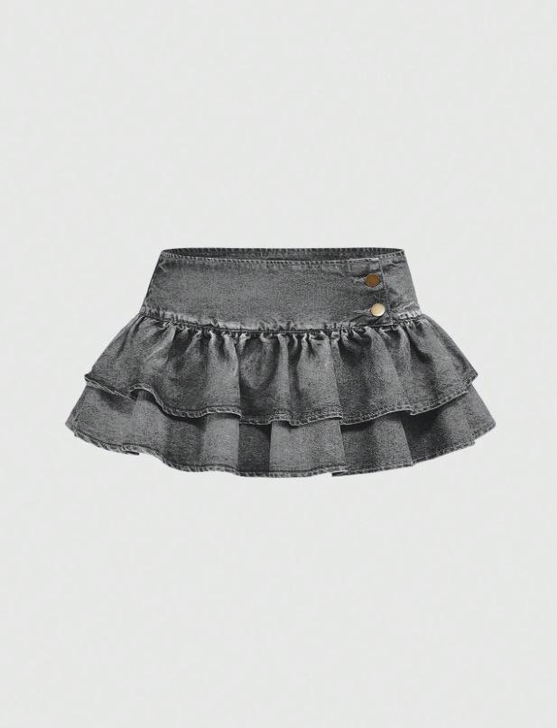 Европейский и американский летний стиль Сладкая модная юбка-торт для женщин XL