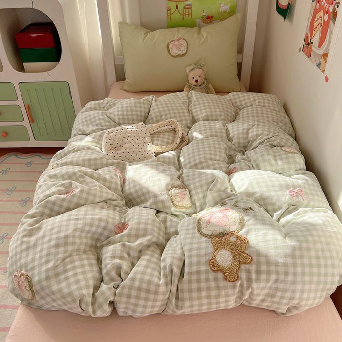 2026 New Student Single Bed Three-Piece Set: Cute and Cool Towel Collection