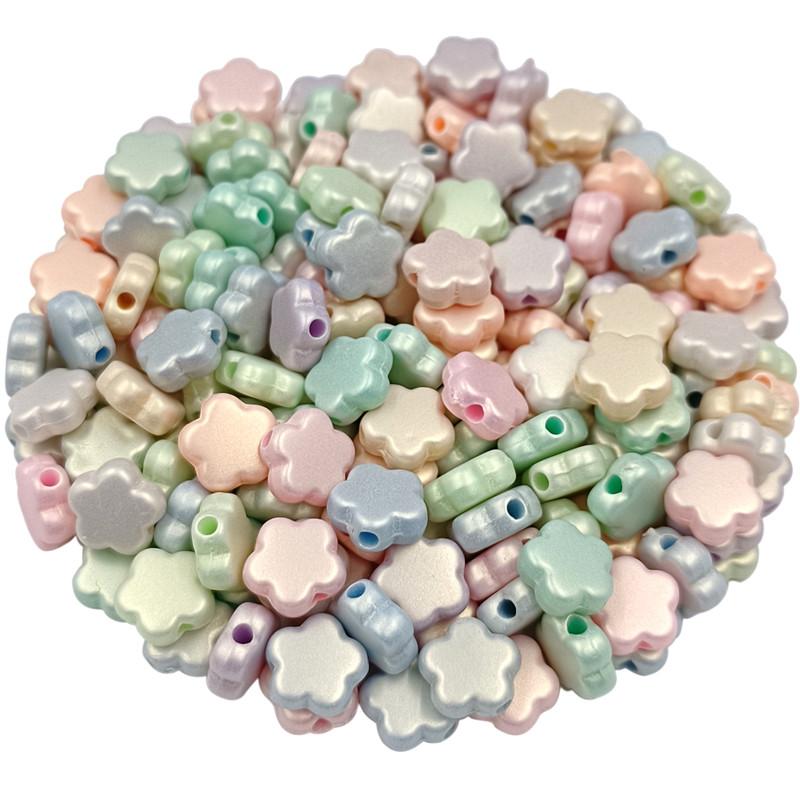 

50-200 шт. изготовление ювелирных изделий сердце цветок звезда макарон матовый DIY для бусин 5# 40Pcs 10mm Flower