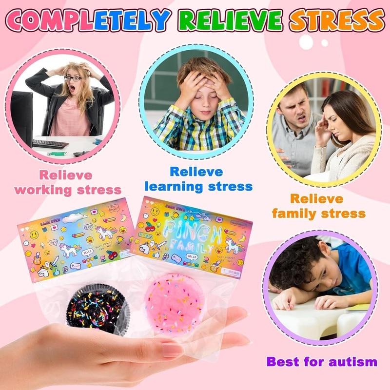 Set of 2 Squishy Biscuit Toys, Realistic Design, Ultra-Soft Slow-Rise Material, Mini Size Stress Relief Fidget Toys for Kids & Adults