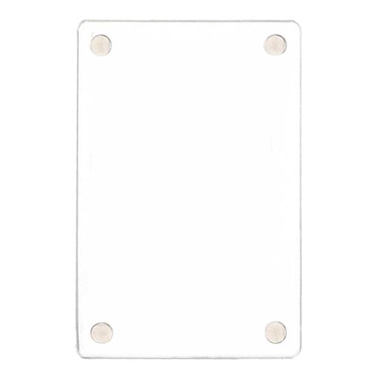 Magnetic Photo Frame Acrylic Refrigerator Magnet Transparent Reversible Photo Holder for Fujifilm Display 3-Inch Photos
