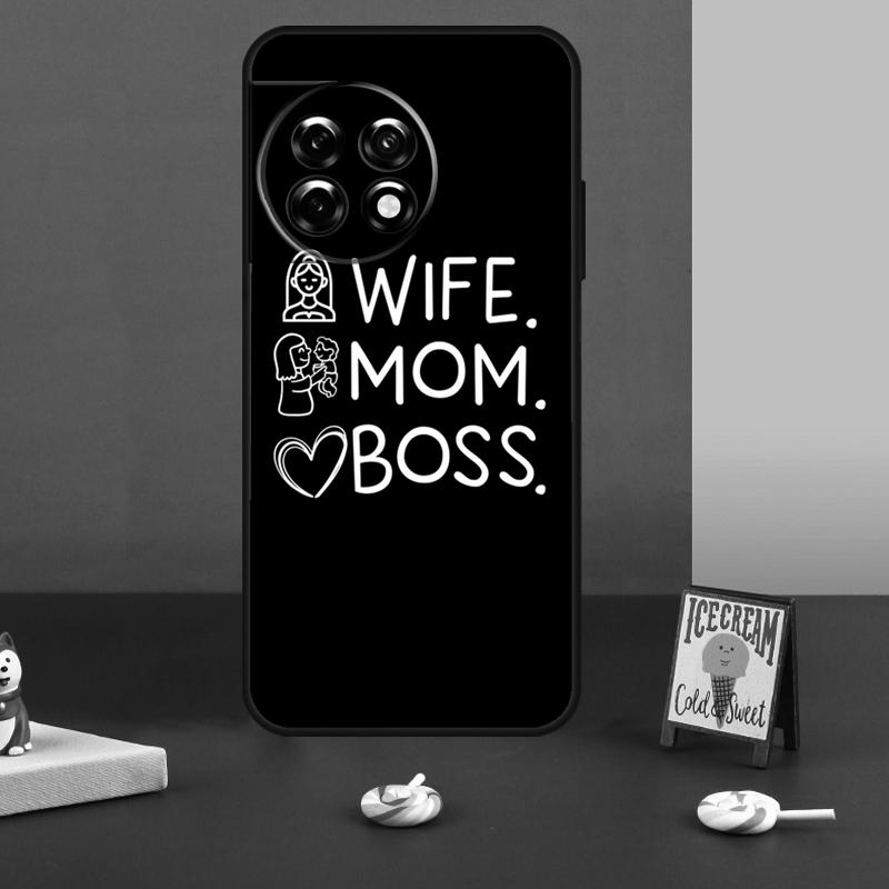 Wife Mom Boss For OnePlus 15 13 12 11 10 13T 10T 10R 12R 13R Case For OnePlus Nord 5 CE 3 2 4 Lite N20 N30