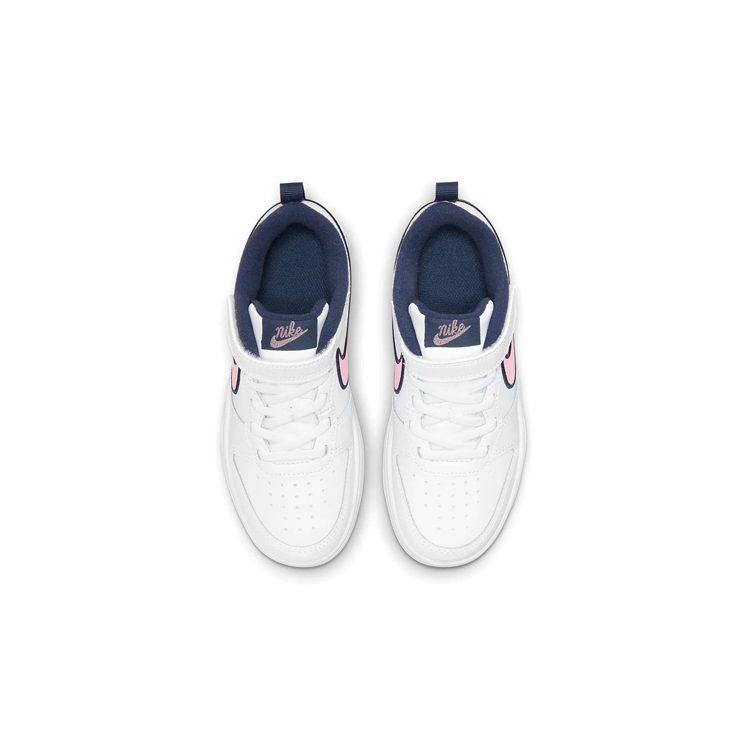 Nike Court Borough 2 Low 2 SE Slip Resistant Cushioning Abrasion Resistant Low top Skateboard Shoes White Blue Pink DB3093-100