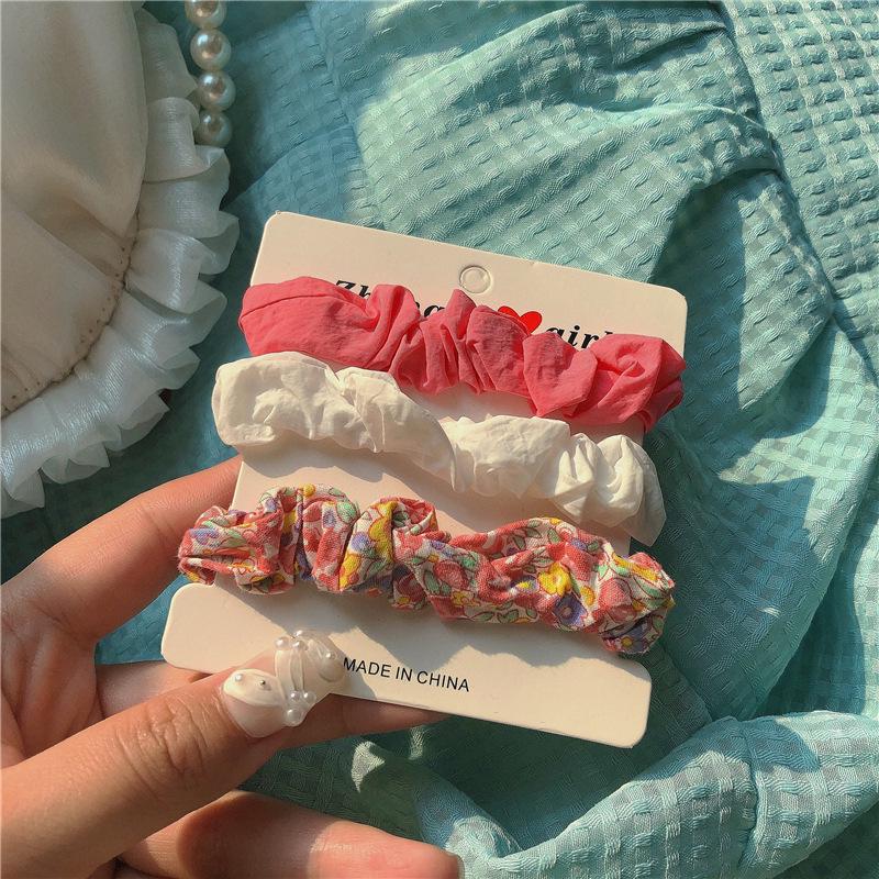 

Весенняя коллекция: Набор из 3 цветочных повязок для волос со свежими синими и розовыми веревочками, аксессуары и повязка на голову