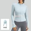 Women S Color Block Yoga Jacket Slim Fit Long Sleeve Workout Top