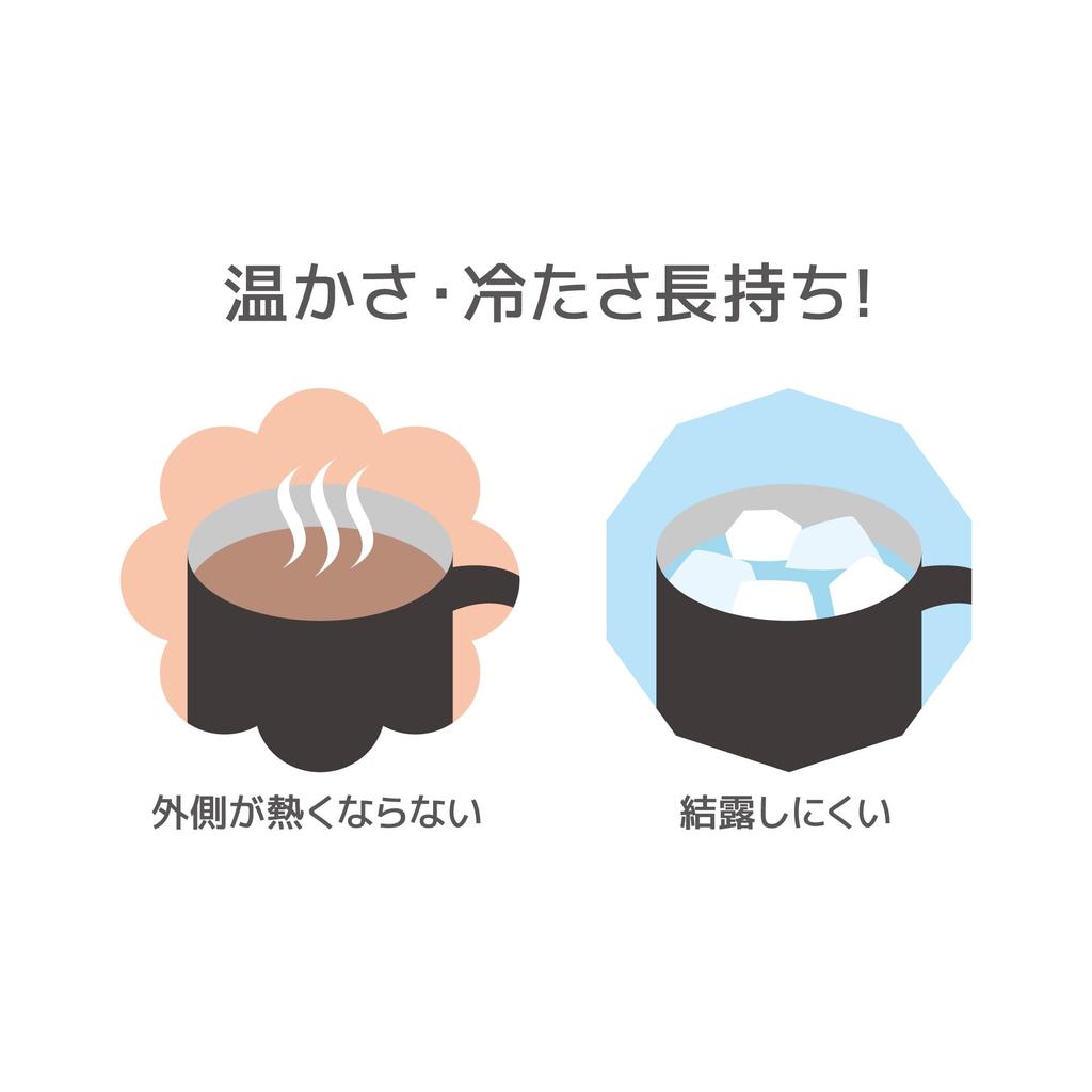 Amazon.co.jp Exclusive Thermos Vacuum Insulated Mug with Lid, 350ml, Dark Gray, JDG-352C DGY