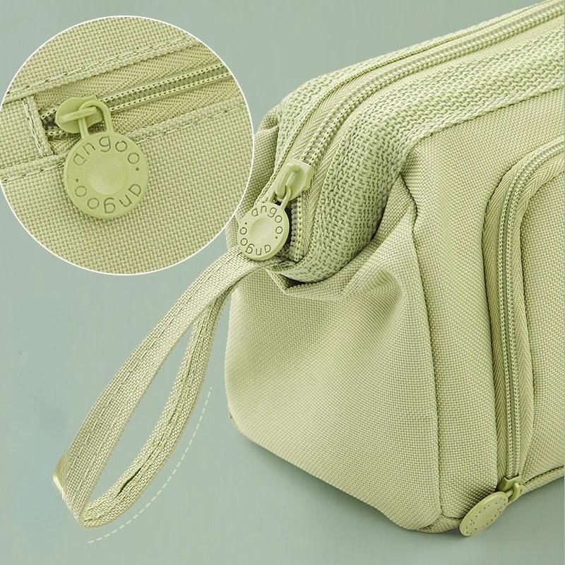 Large Capacity Pencil Case Kawaii Handle Pen Bag for Students Desk Makeup Organizer Supplies School Office Stationary 2025