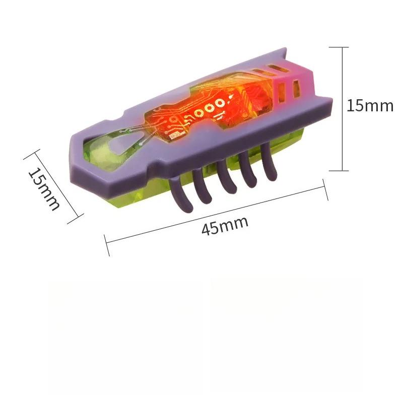 Funny Electric Bugs Cat Toy Automatic Escape Mini Robot Bug Vibration Insect Toys for Cats Battery Operated Cockroach Ladybug