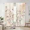 2pc Autumn Leaf Print Curtains   Polyester Fabric   Machine Washable   Suitable for Bedroom and Living Room Decoration