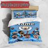 3pcs Duvet Cover Set (1*Duvet Cover + 2*Pillowcase, Without Core), Custom Name Manchester City FC Pattern Bedding Set, Home Bedroom Decor Gift