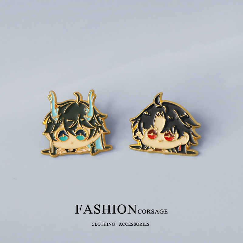 Spilla Anime del Circuito Ferroviario: Kafka, Himeko, Jing Yuan, Elysia, Bailu, Yin Yue, Avatar Emblema di Jun