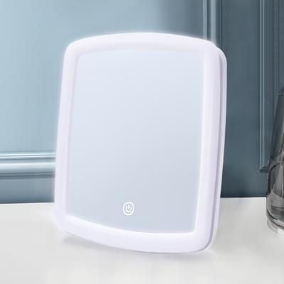 1PCS LED Desktop Makeup Mirror Touch Three Dimming Can Be Infinite Brightness Carry Convenient USB Dry Battery Dual Use