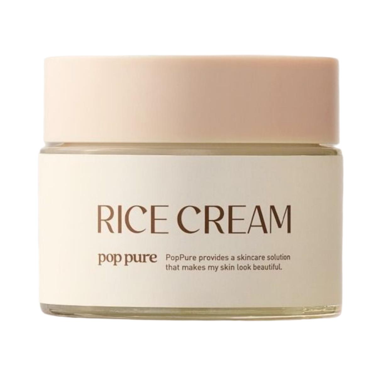 POP PURE Rice Cream Deep Hydration & Radiant Brightening 50g