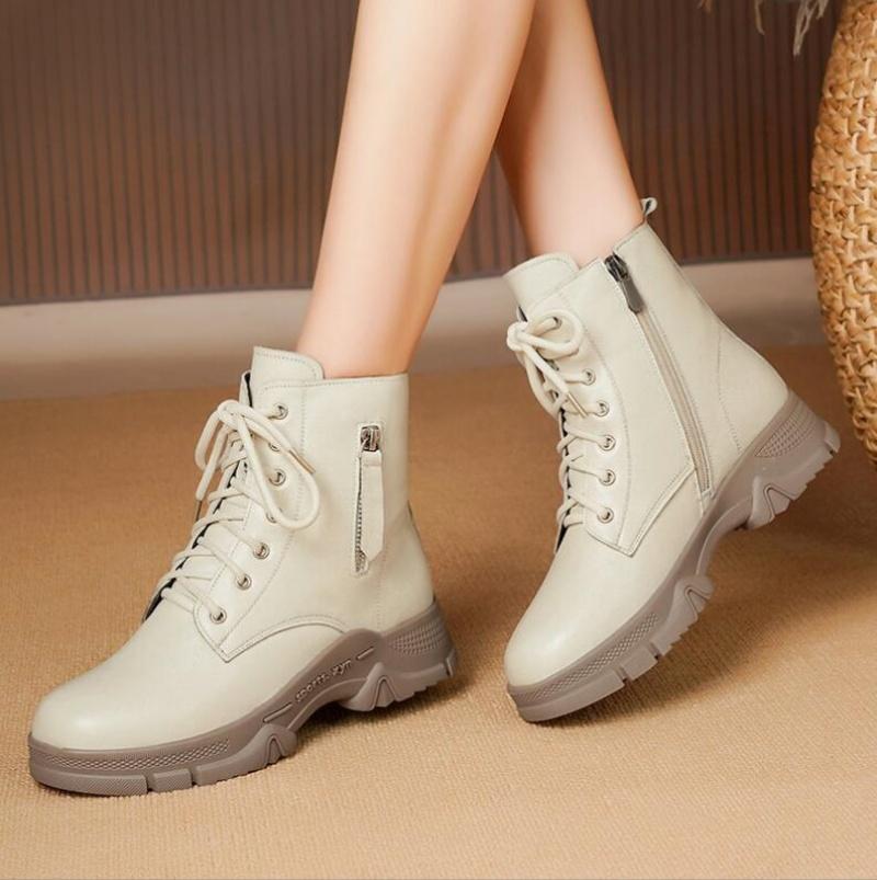 Женские зимние ботинки из натуральной кожи 2024 года — фото 3