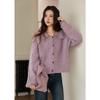 Mixiu Women's Faux Mink Cable Knit Cardigan