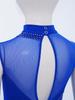 Girls Dance Bodysuit Sparkly Rhinestones Sheer Mesh Patchwork Full Body Performance Wear