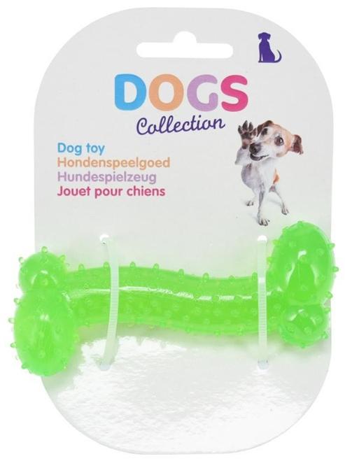 Dog Toy Rubber Bone 10cm Chewer and Fetch Toy In One
