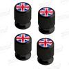 Aluminum For Union Jack Flag Logo Mini Cooper Jaguar Land Rover Vauxhall Lotus 4pcs Car Decor Wheel Tire Valve Caps Stem Cover TB1